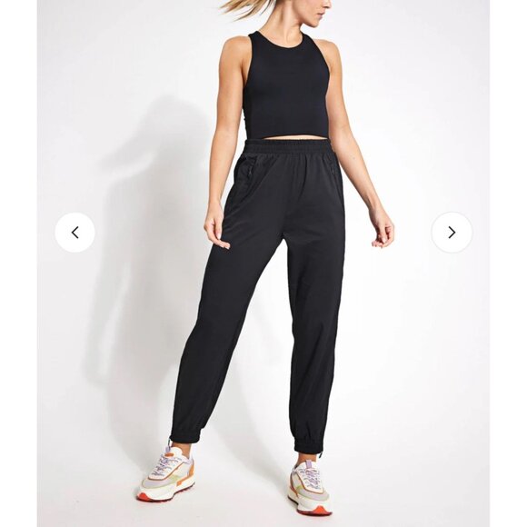 Girlfriend Collective Summit Track Pant XXL lightweight Black zip pockets new - Picture 2 of 16